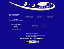 Tablet Screenshot of jandjautopartsoh.com